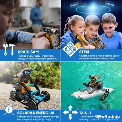 Kreativno sklapanje solarnog robota